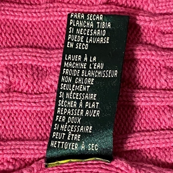 Lauren Ralph Lauren Cable Knit 1/4 Zip Sweater, Pink, Tag Removed, size unknown - Picture 9 of 14